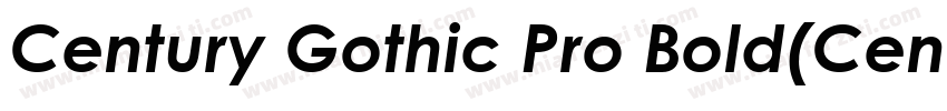 Century Gothic Pro Bold(CenturyGot字体转换
